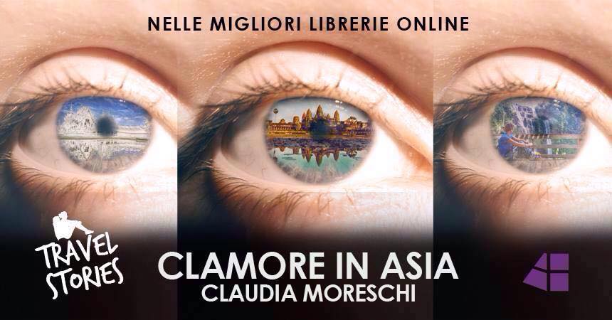 ebook di viaggio: La copertina di Clamore in Asia